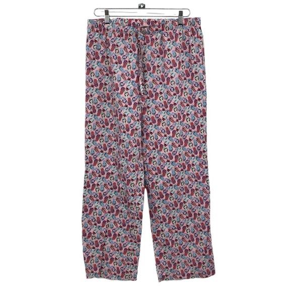 Vineyard Vines Festive Flip Flop Print Pajama Pants Men’s‎ Medium Red Blue - Picture 1 of 9